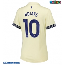Camisa de Futebol Everton Iliman Ndiaye #10 Equipamento Secundário Mulheres 2025-26 Manga Curta